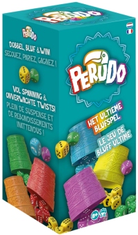Perudo dobbelspel met bekers en dobbelstenen