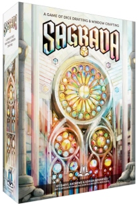 Sagrada dobbelspel glas-in-loodraam
